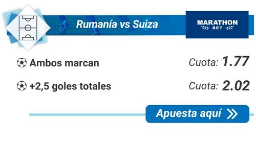 Rumanía vs Suiza