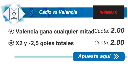 Cádiz vs Valencia