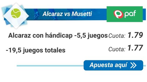 Alcaraz vs Musetti