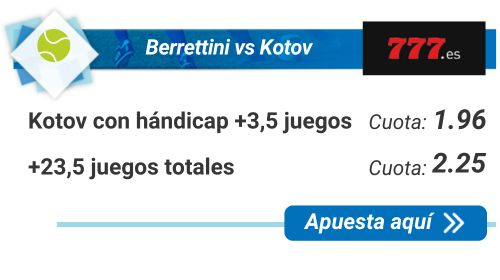 Berrettini vs Kotov