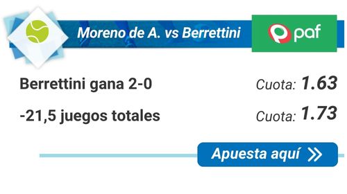Moreno de Alborán vs Berrettini