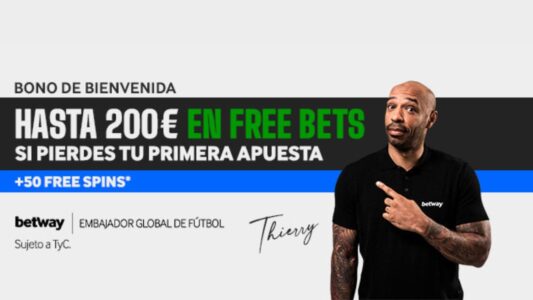 Bono de Bienvenida Betway Deportes