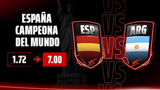 SUPERCUOTA ESPAÑA – ARGENTINA: España Levantará la Copa a cuota 7.00