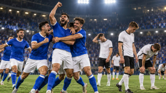 Grecia vs Alemania: goles en ambas áreas y presión germana