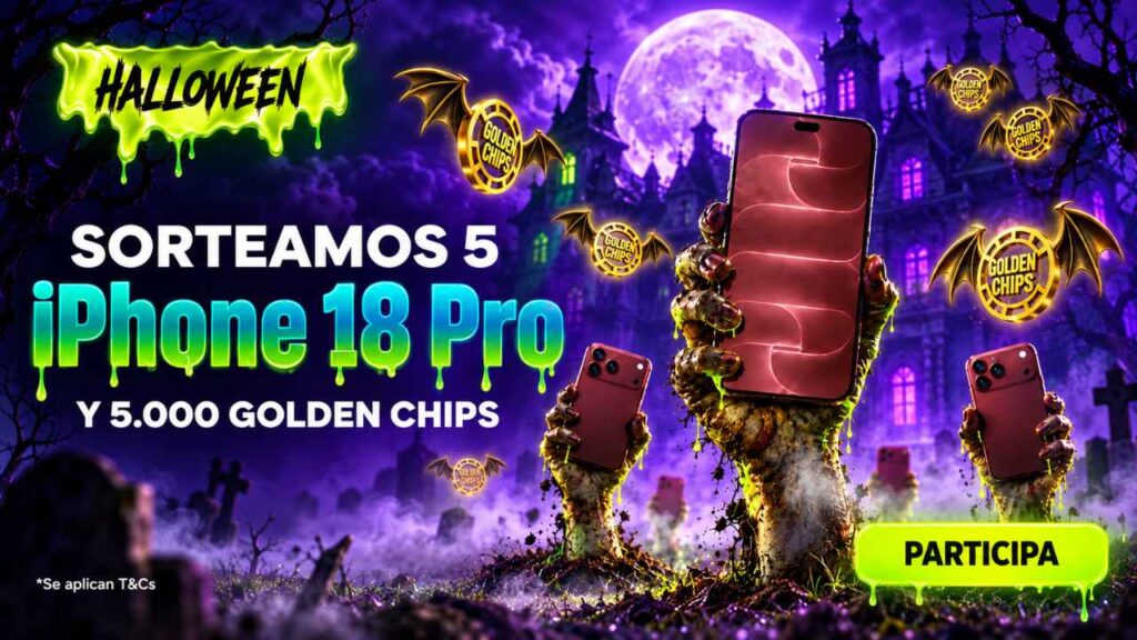 ¡Halloween en VERSUS! Gana un iPhone 18 Pro y 1.000 Golden Chips