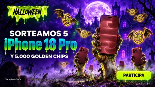 ¡Halloween en VERSUS! Gana un iPhone 18 Pro y 1.000 Golden Chips